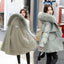 Fur Hooded Long Wool Winter Coats