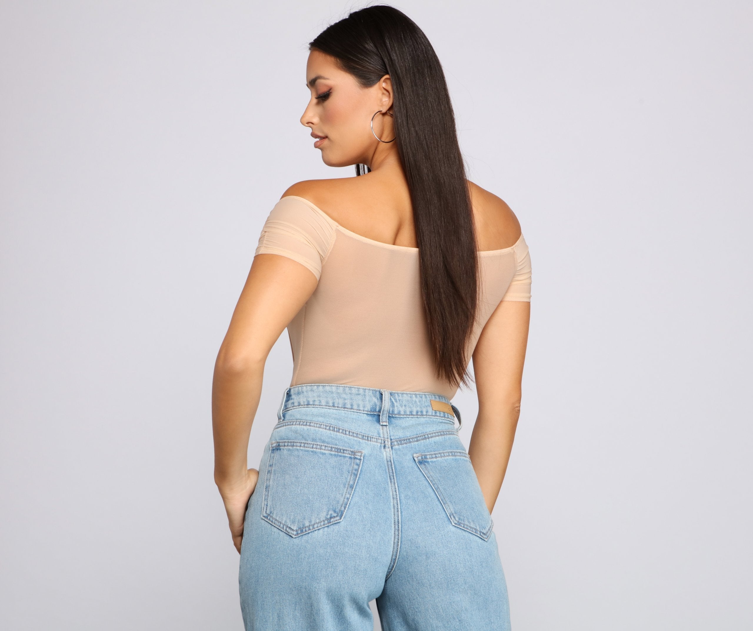 So Chic Mesh Bustier Bodysuit Secondary image