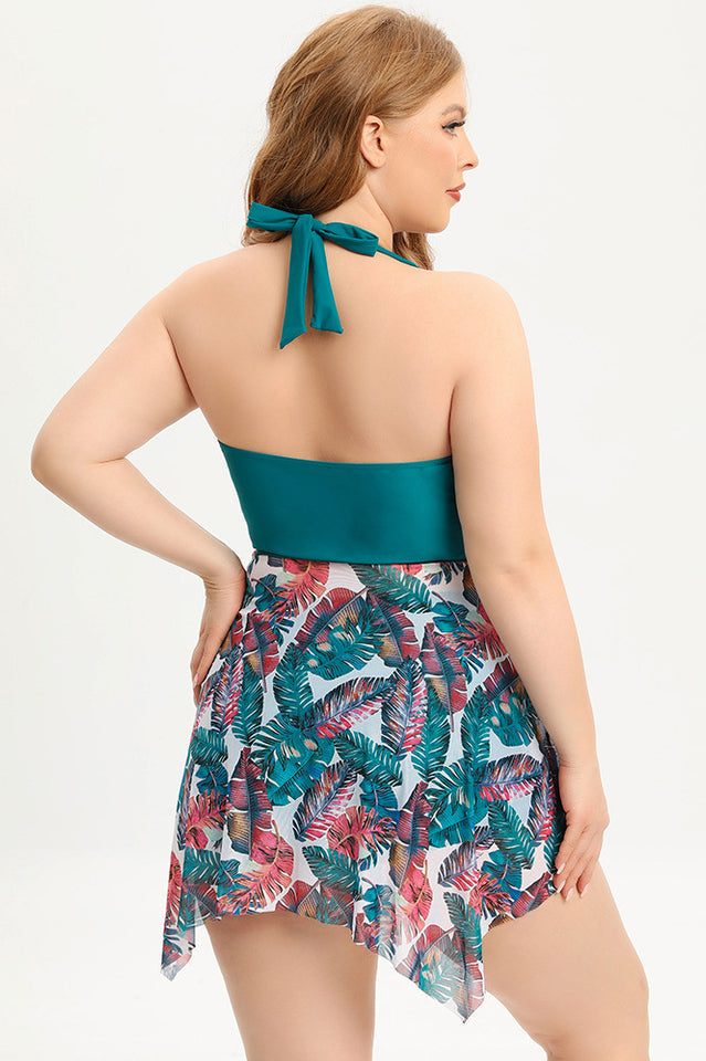 (L-5XL) Plus Size Tankini Swimsuit Secondary image