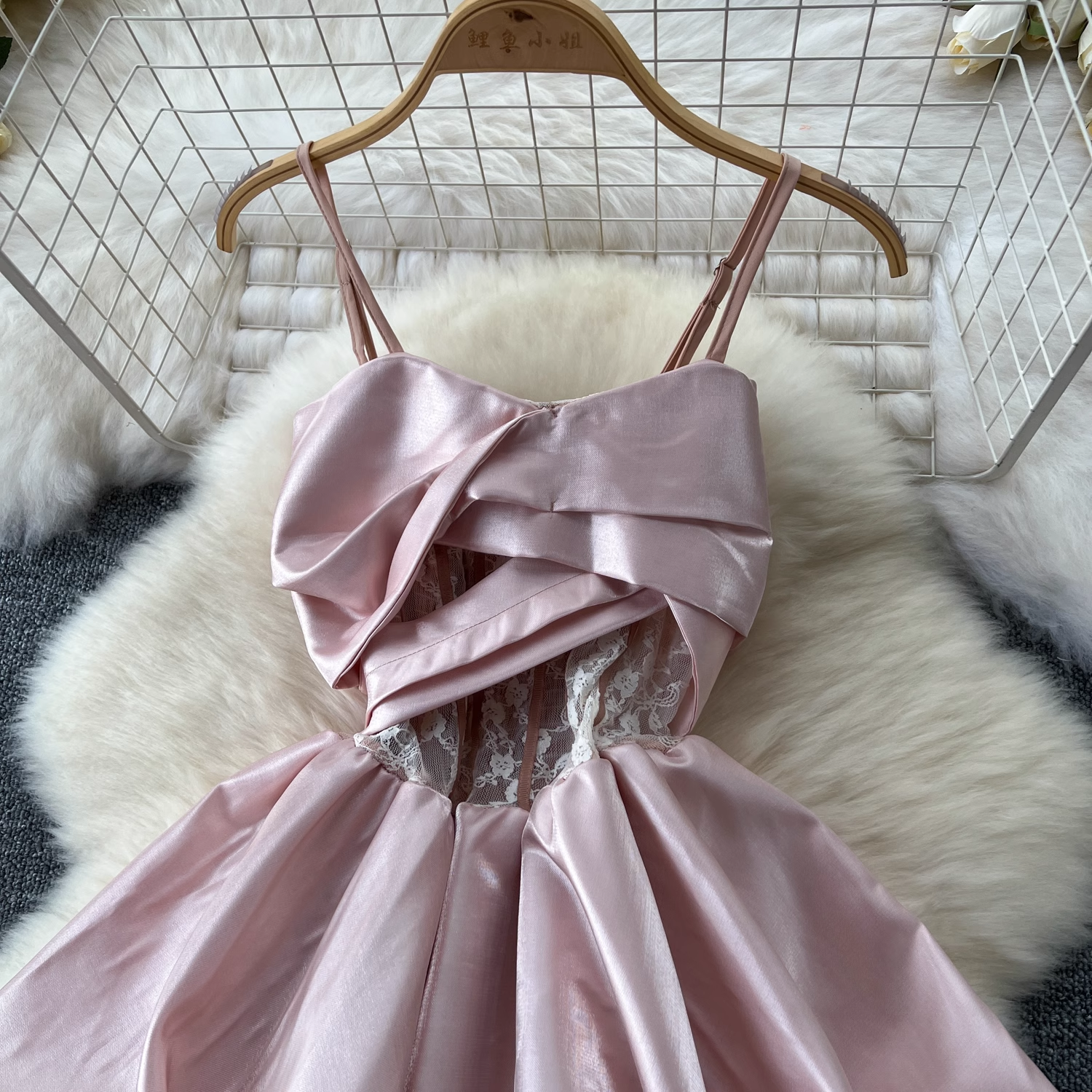 A-line Pink Party Dress Secondary image