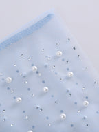 Pearl Rhinestone Cover-up Beach Dress