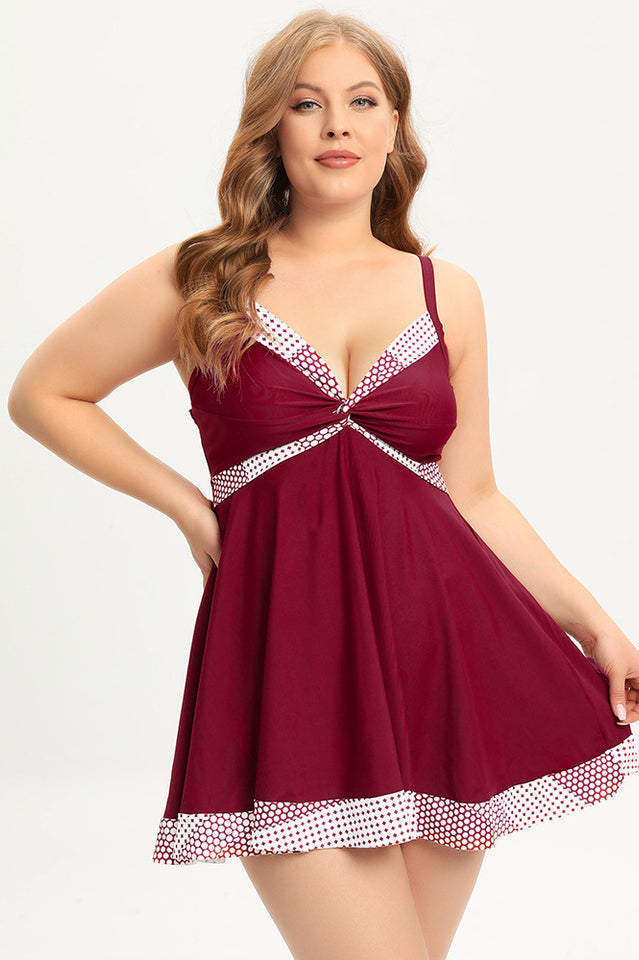 (L-5XL) Plus Size Tankini Swimsuit Main image