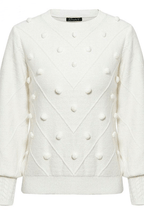 White Hairball Pullover Vintage Sweater