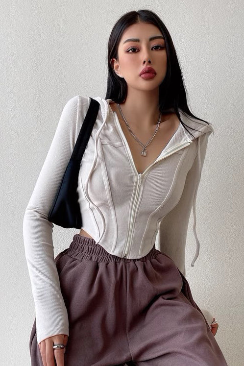 Zip Hoodie Cardigan Jacket Coat Main image