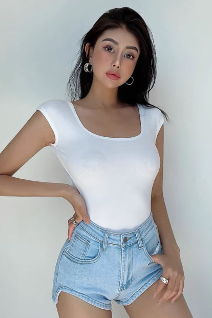 Sexy Square Neck Tight Backless Jumpsuit Main image