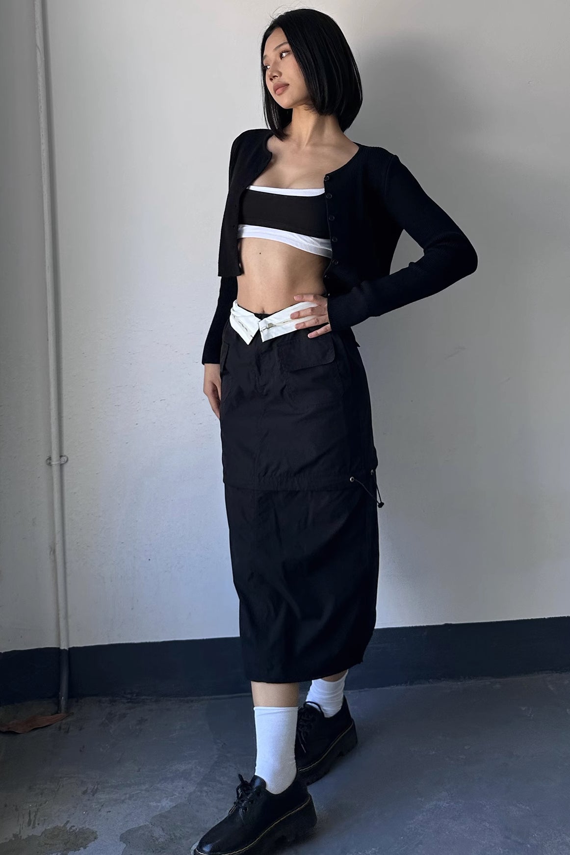 2-in-1 Detachable Pocket Long or Short Skirt Main image