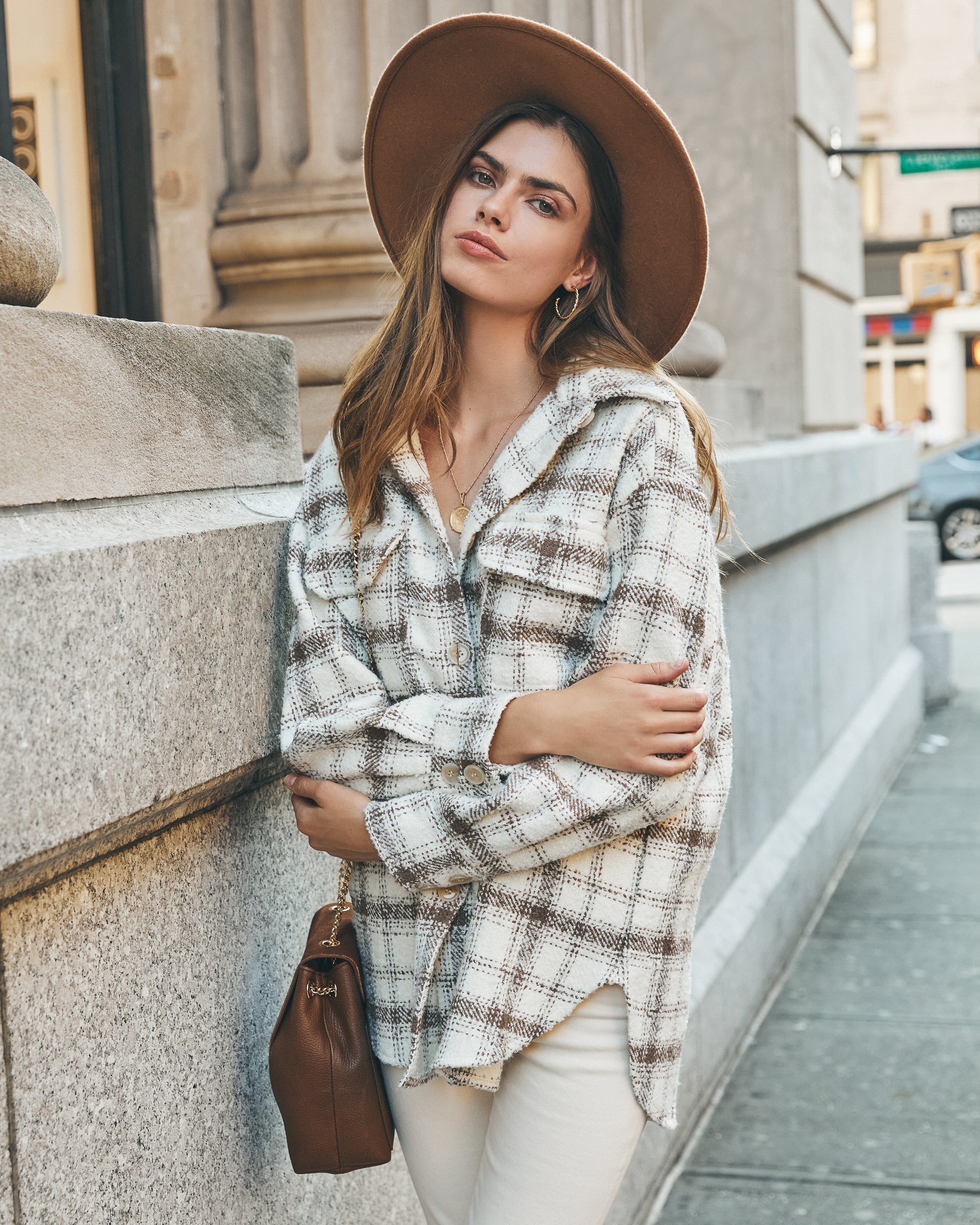 Zoja Plaid Button Down Shacket