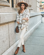 Zoja Plaid Button Down Shacket