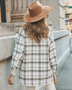 Zoja Plaid Button Down Shacket
