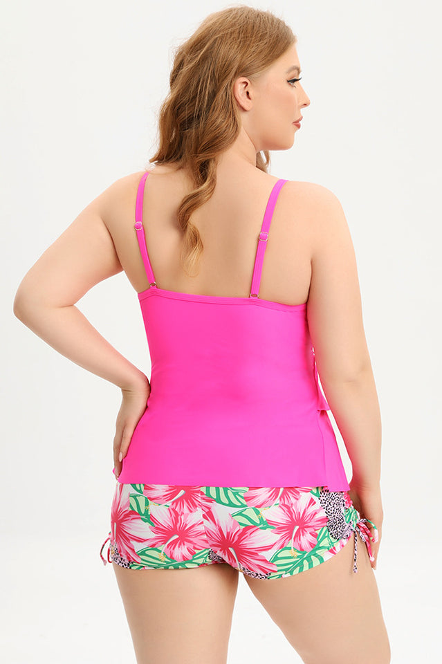 (L-5XL) Plus Size Tankini Swimsuit Secondary image