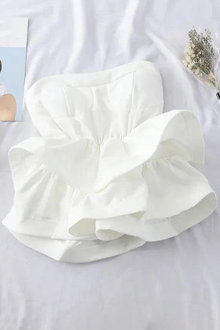 Off Shoulder Ruffle Top Comfy Shirt Elegant High Waist Wrap Blouse Ladies Tops Secondary image