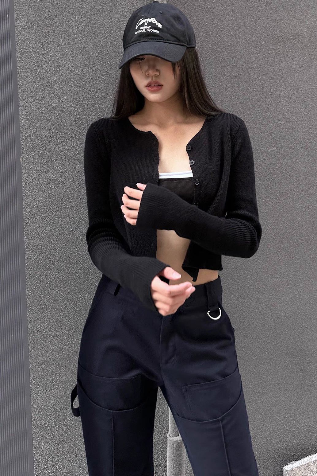 Embroidery Buttoned Front Tops Blouse Main image