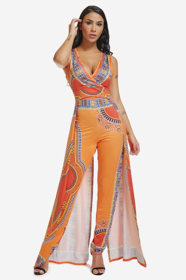 Deep V-Neck Party Jumpsuit Main image