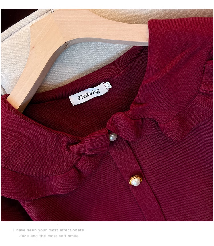 A-line knitted sweater dress Secondary image