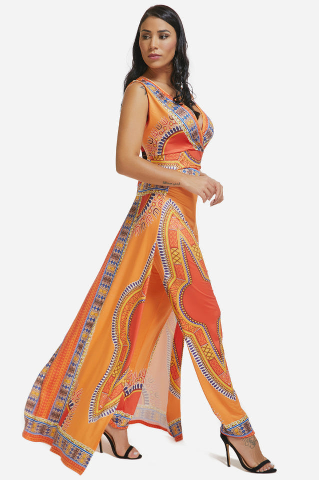 Deep V-Neck Party Jumpsuit Secondary image