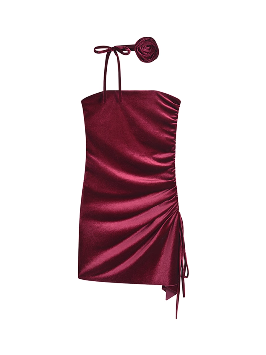 Red Strapless Bodycon Dress Secondary image