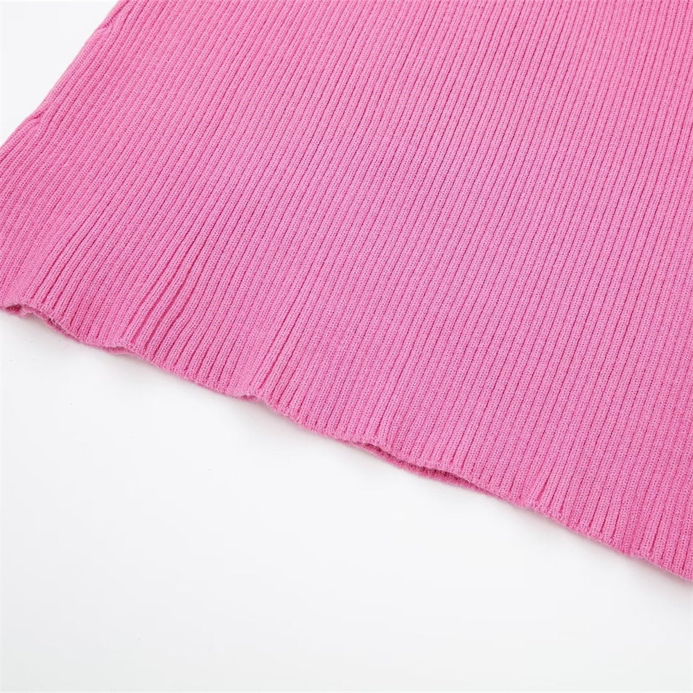 Lauren Ribbed Knit Sweater and Skirt Two Piece Set