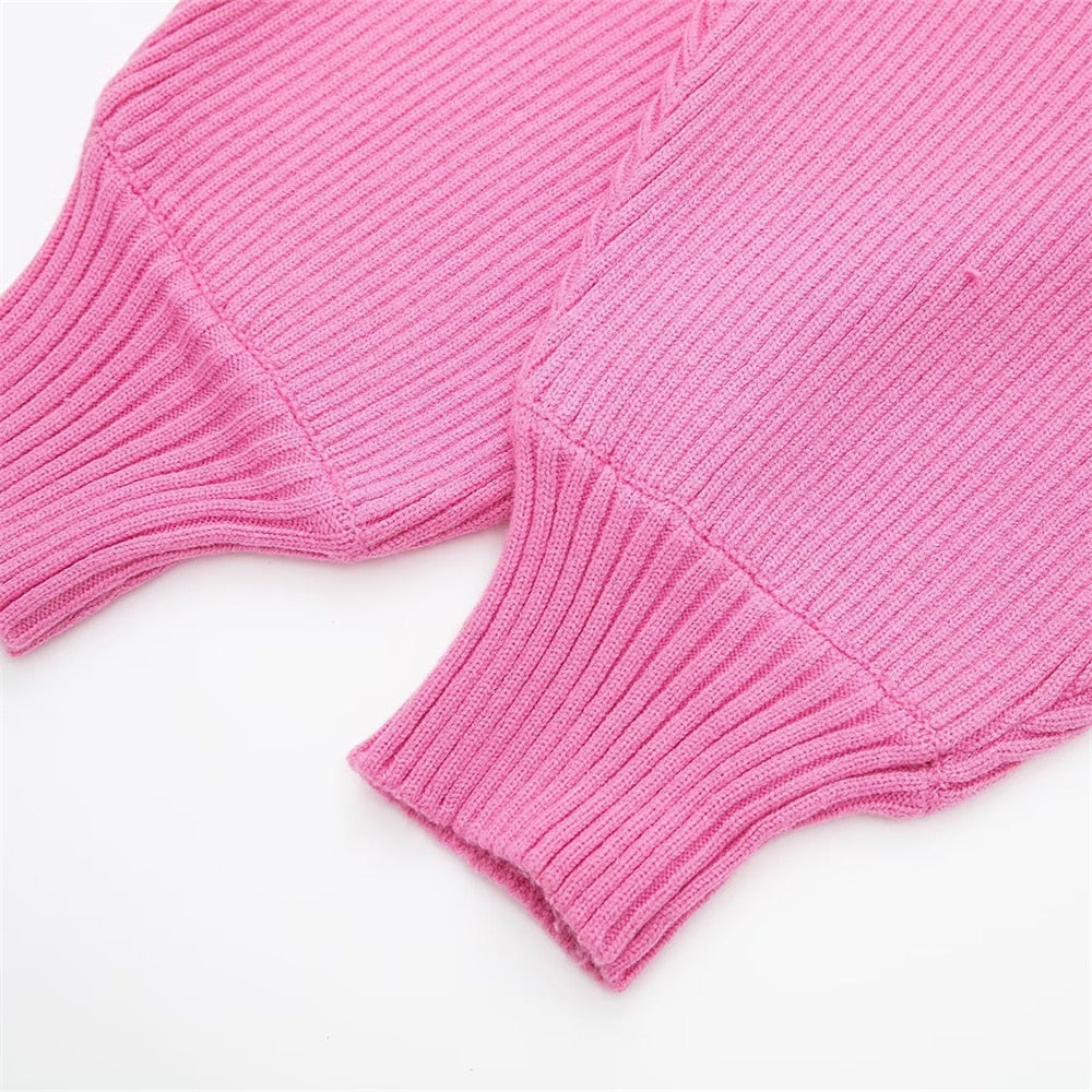 Lauren Ribbed Knit Sweater and Skirt Two Piece Set