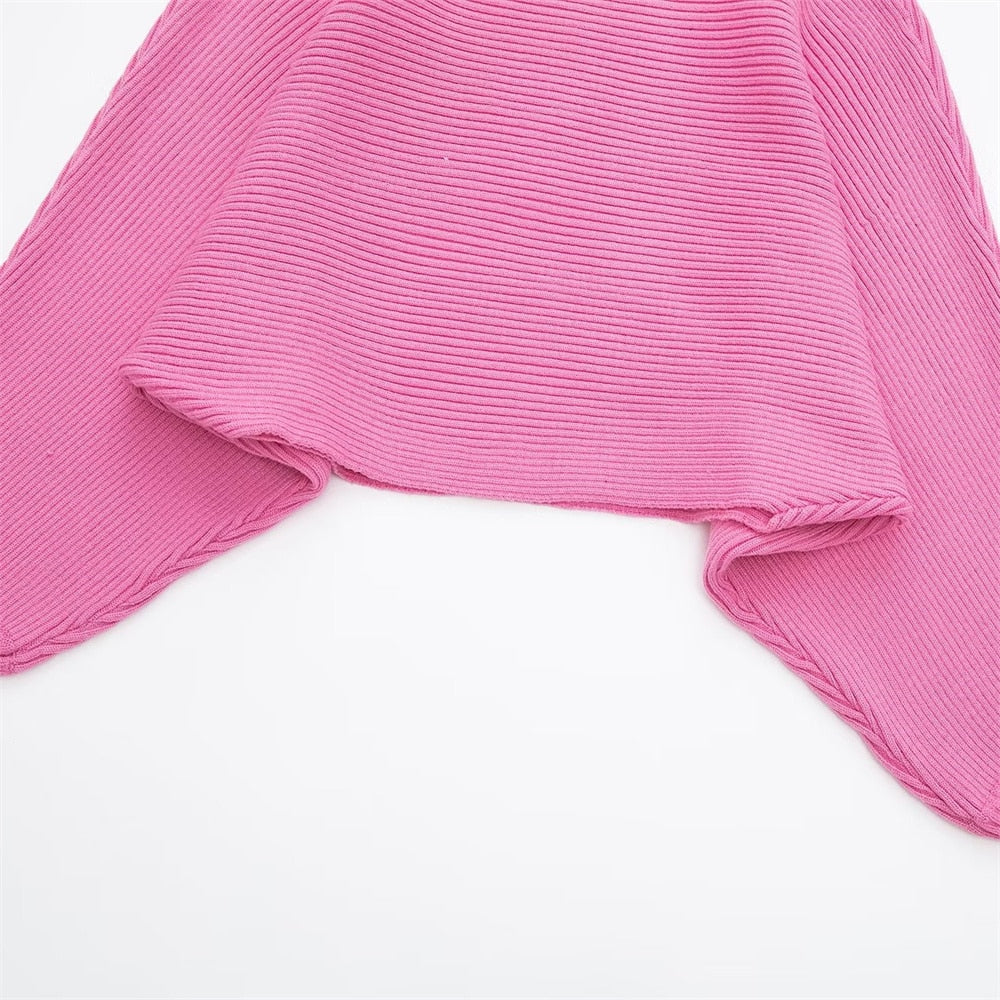 Lauren Ribbed Knit Sweater and Skirt Two Piece Set