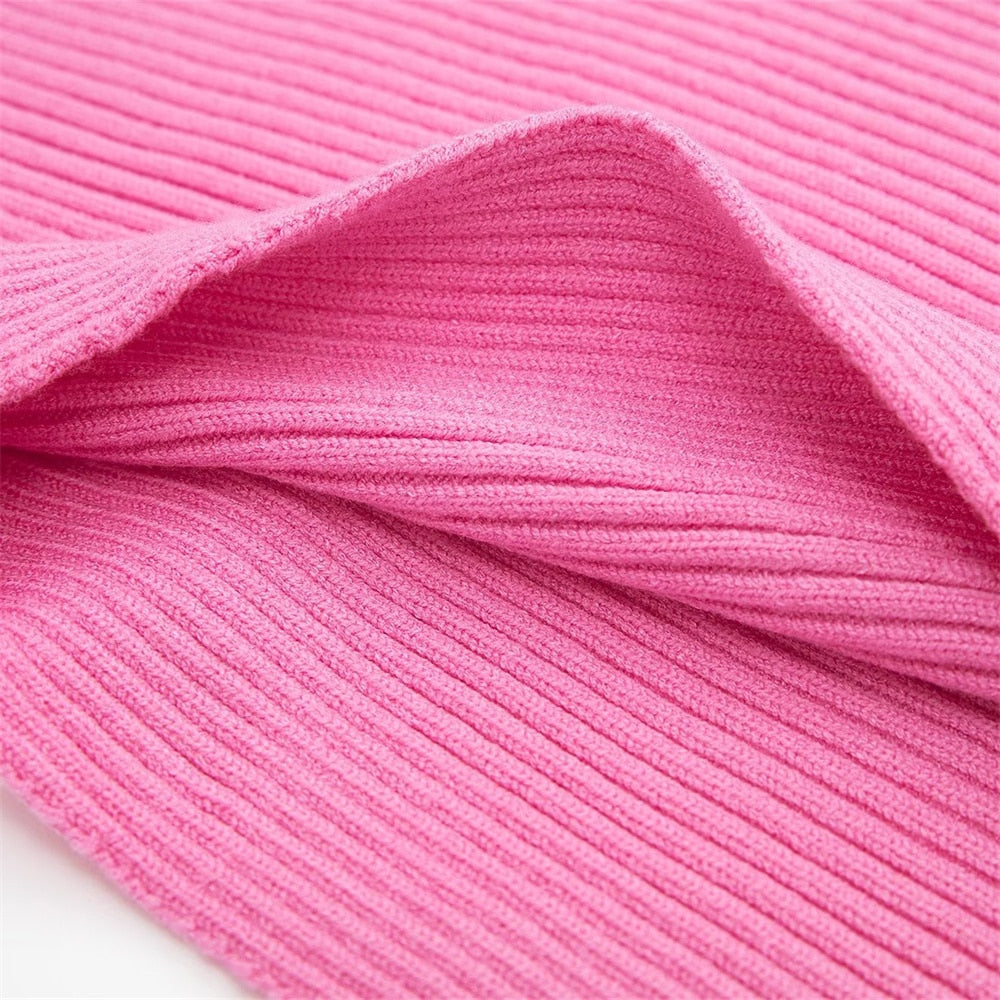 Lauren Ribbed Knit Sweater and Skirt Two Piece Set