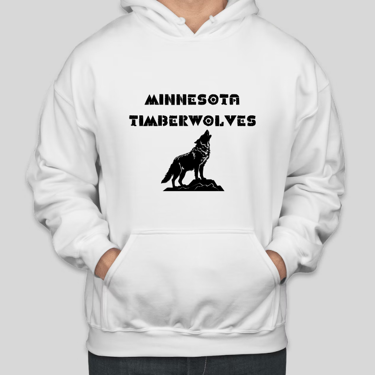 MINNESOTA TimberWolves Printed COTTON Casual Hoodies Secondary image