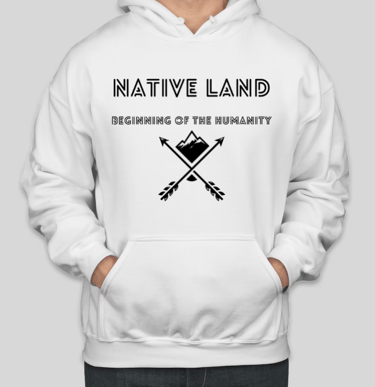 NATIVE LAND Two Arrow Edition Cool Cotton Hoodies Secondary image