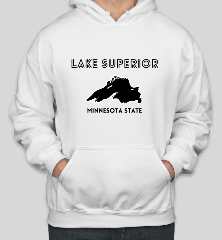 LAKE SUPERIOR Minnesota State Printed Casual COTTON Hoodies Secondary image