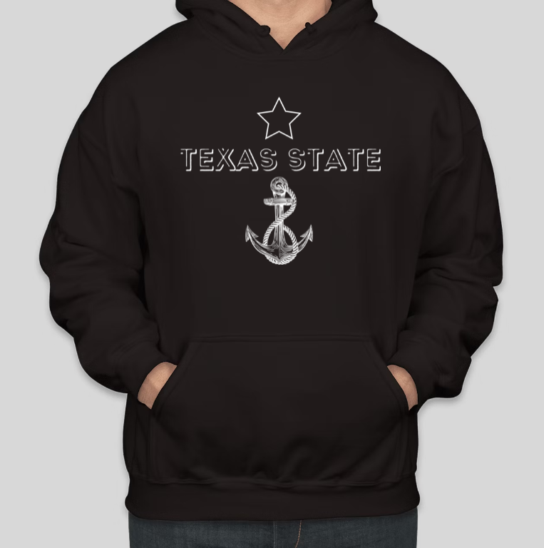 TEXAS STATE Printed COTTON Casual Hoodies Main image