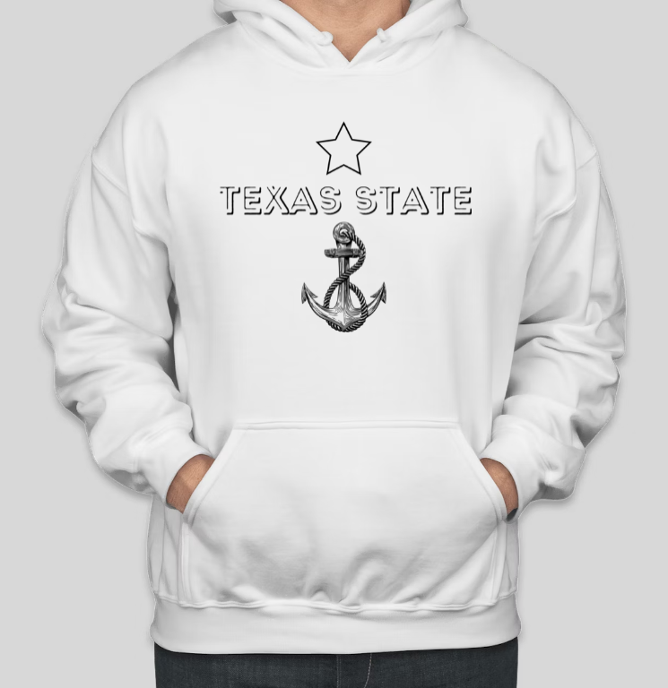 TEXAS STATE Printed COTTON Casual Hoodies Secondary image