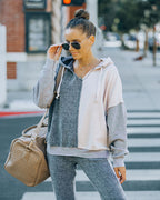 Zozo Cotton Blend Colorblock Hoodie