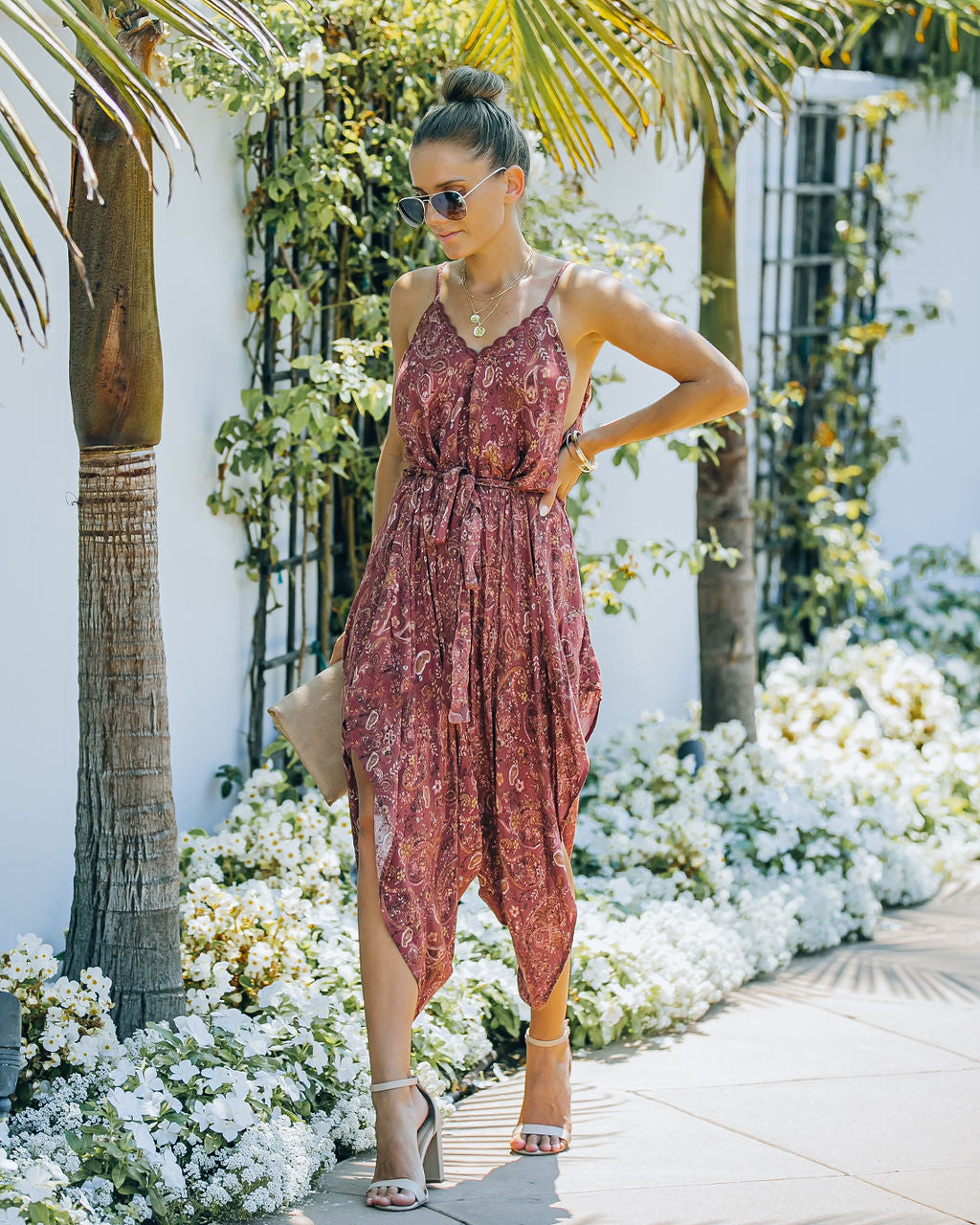 Wynn Printed Asymmetrical Jumpsuit Main image
