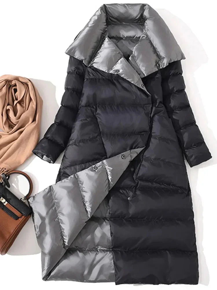 Double Breasted Slim Long Outwear Coat