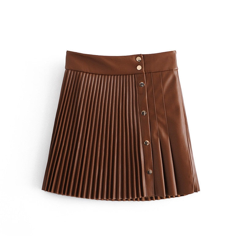 Ciara Vegan Leather Skirt Secondary image