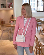 Kirana Plaid Print Blazer