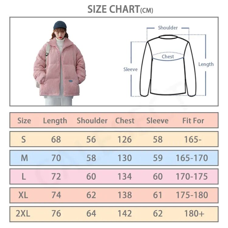 Streetwear Style Stand Collar Cotton Filled Puffy Coats