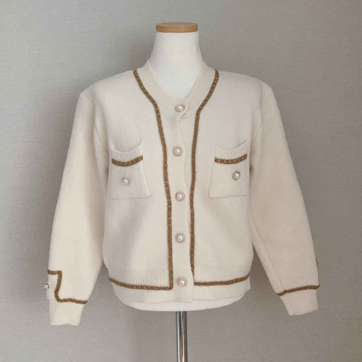 Chic Pearl Button Cardigan Secondary image