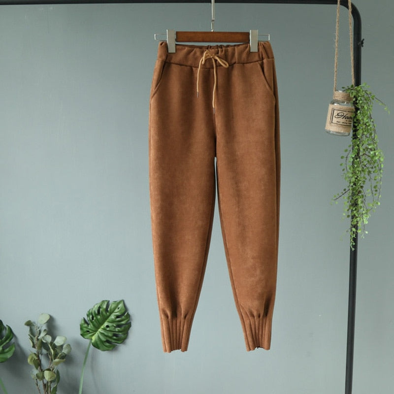 Isa Suede Jogger Pants Main image