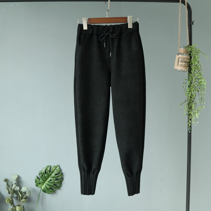 Isa Suede Jogger Pants Main image