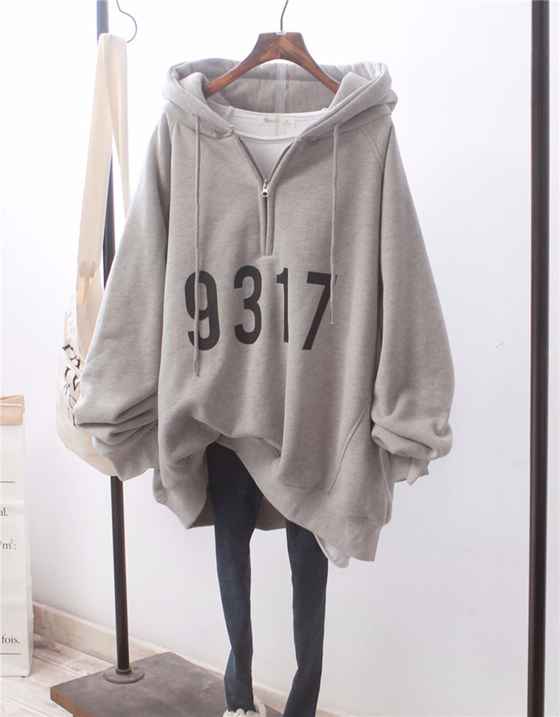 9317 Cool Winter Style Loose Hoodies Main image