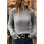 Turtleneck Standard Thickness Elastic Sweater