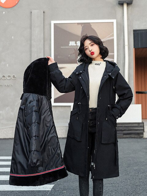 Fur Hooded -30 Degrees Cold Weather Protection Snow Coats Main image