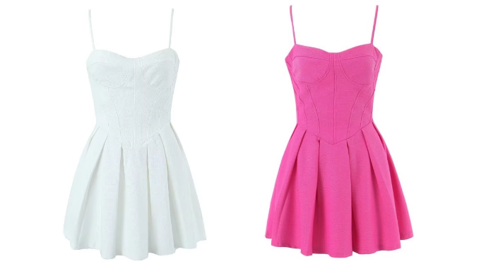 A-line White Party Dress Secondary image