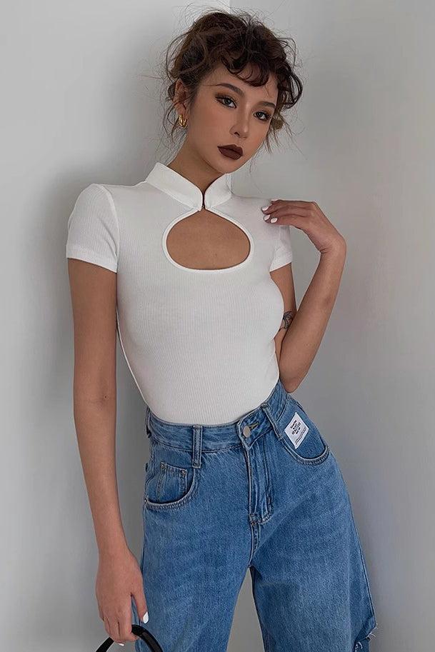 Short Sleeve Keynote Tops Fitted Shirt Secondary image