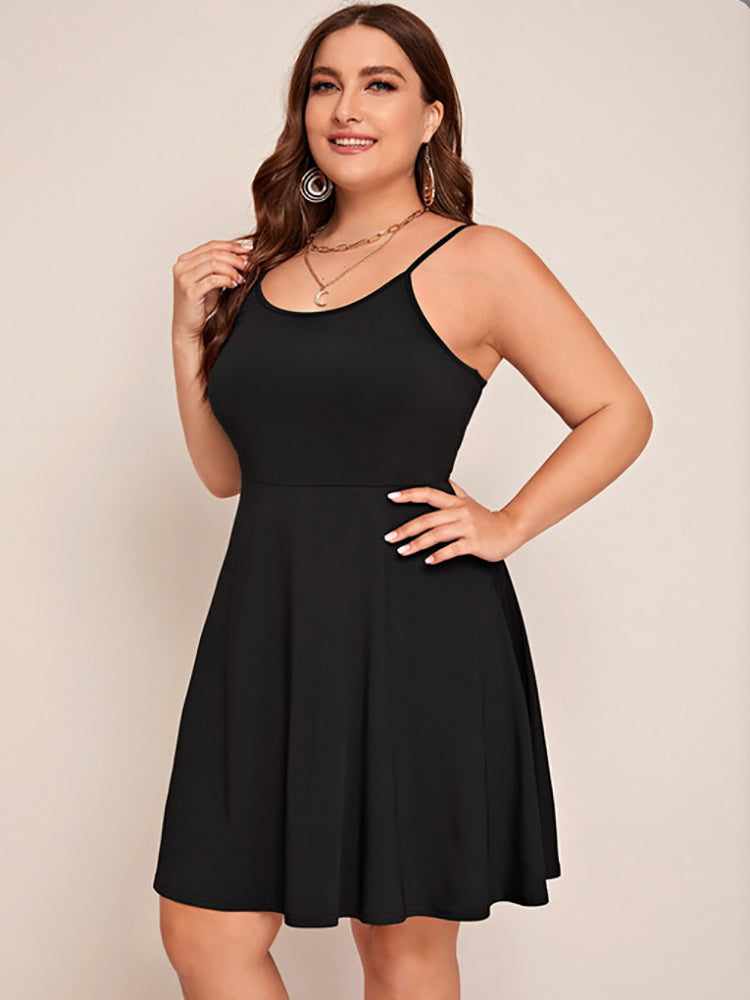 Spaghetti Strap Floral Print Midi Dress