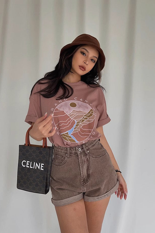 Fish Print Short Sleeve Shirt Tops Secondary image