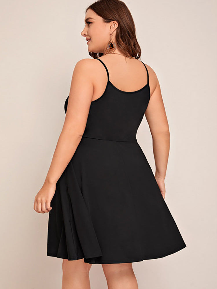 Spaghetti Strap Floral Print Midi Dress