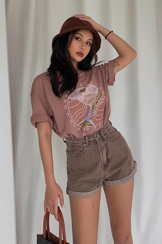 Fish Print Short Sleeve Shirt Tops Main image