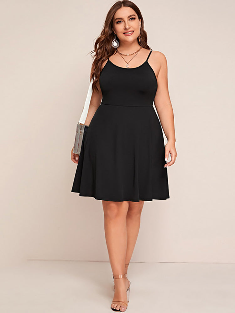 Spaghetti Strap Floral Print Midi Dress