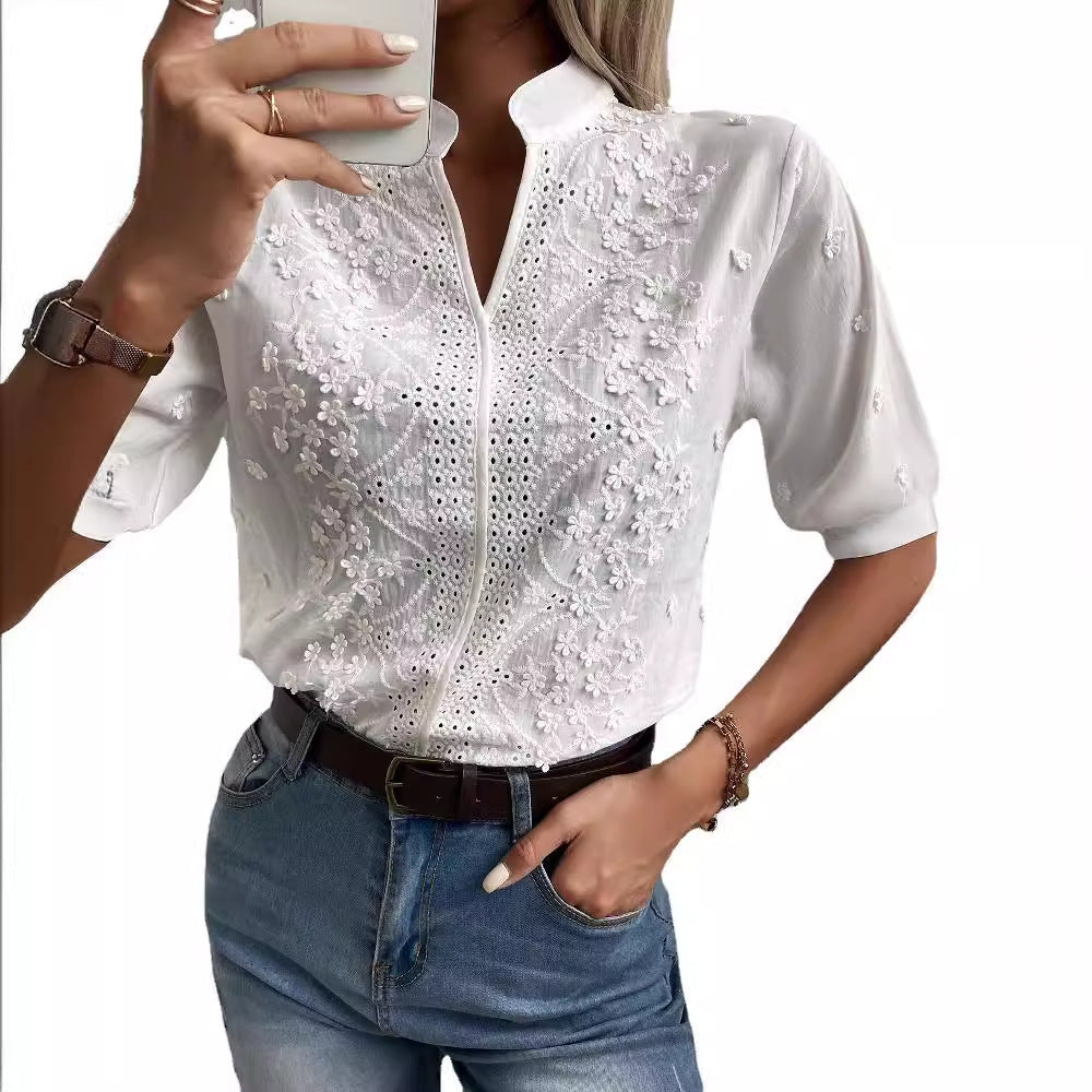 Sweet Mary Crochet Lace Top - Ivory Secondary image