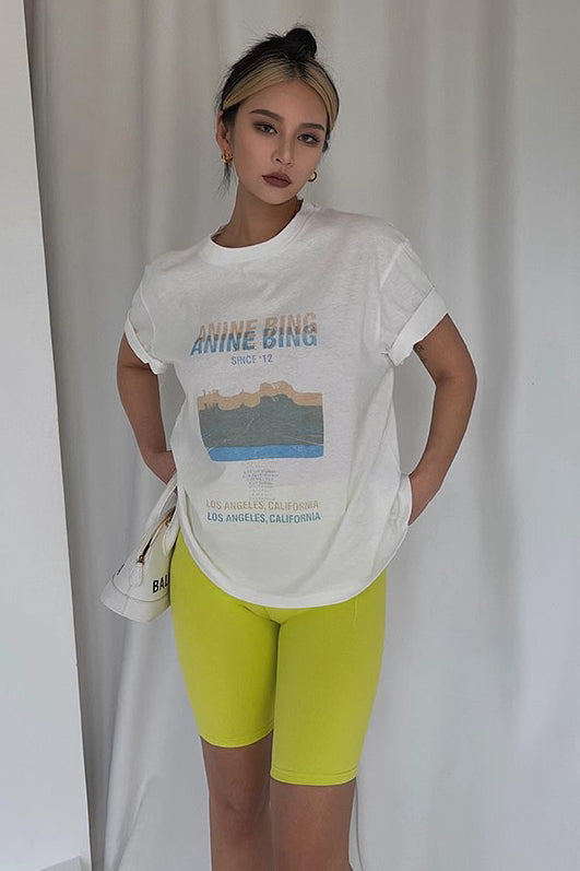 Letter Print Causal Short Sleeve Shirt Tops Main image